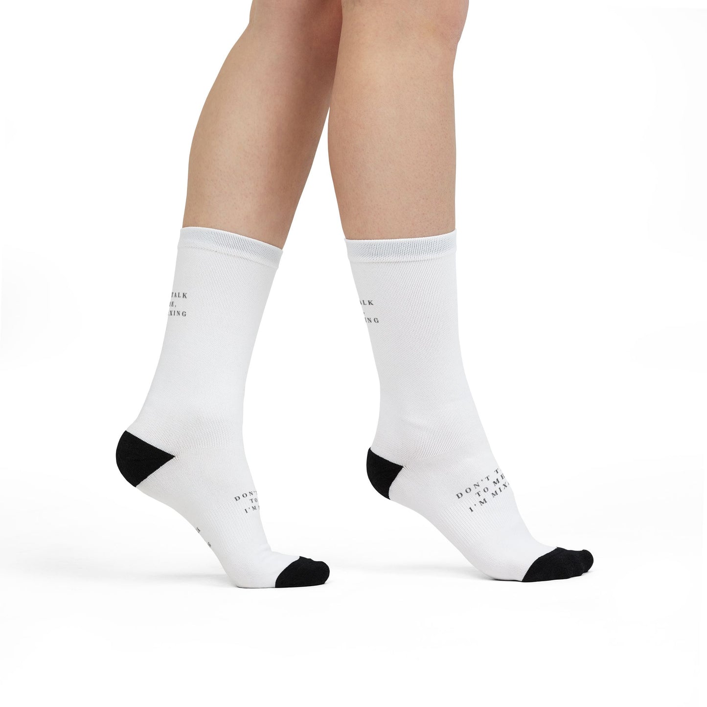 Funny Mixing Crew Socks - Don't Talk to Me Im Mixing