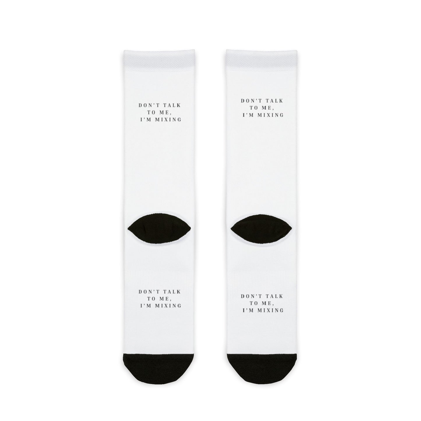 Funny Mixing Crew Socks - Don't Talk to Me Im Mixing