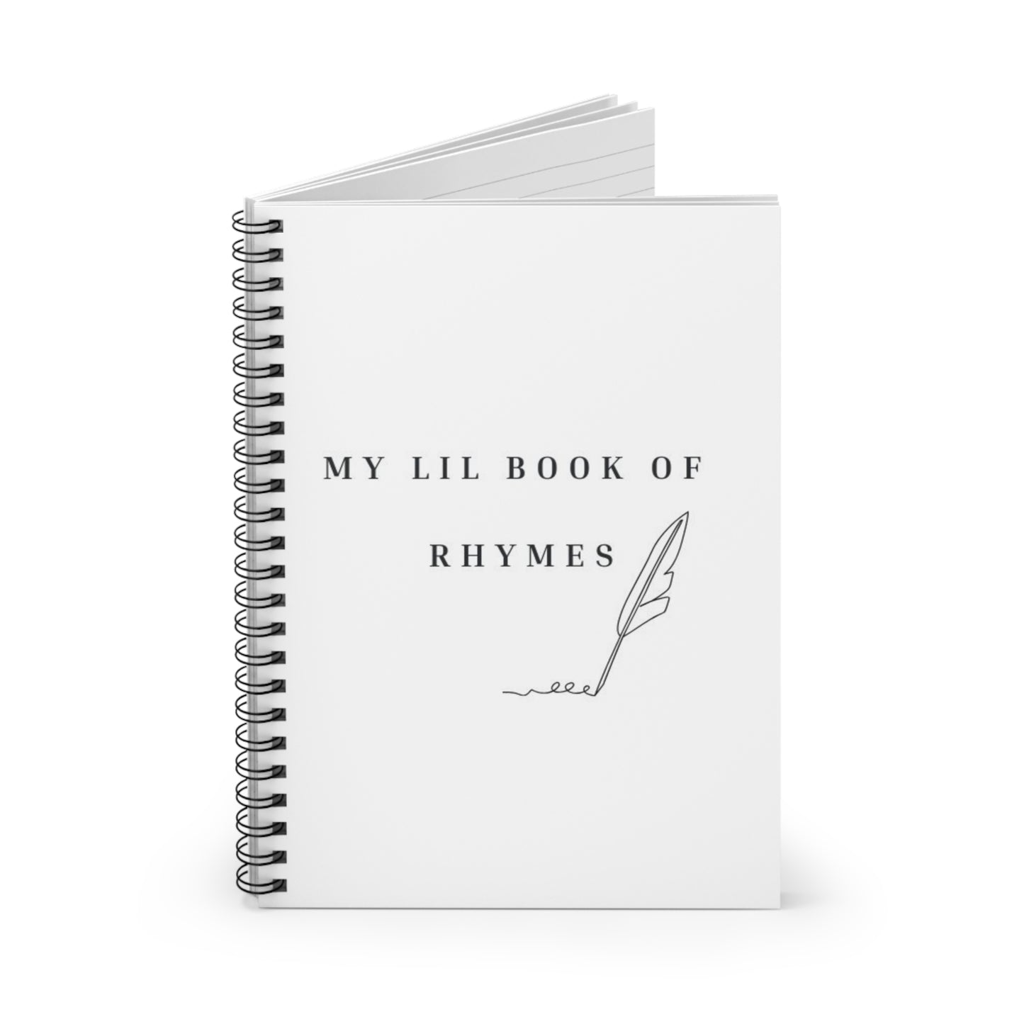 My Lil Book of Rhymes Spiral Notebook