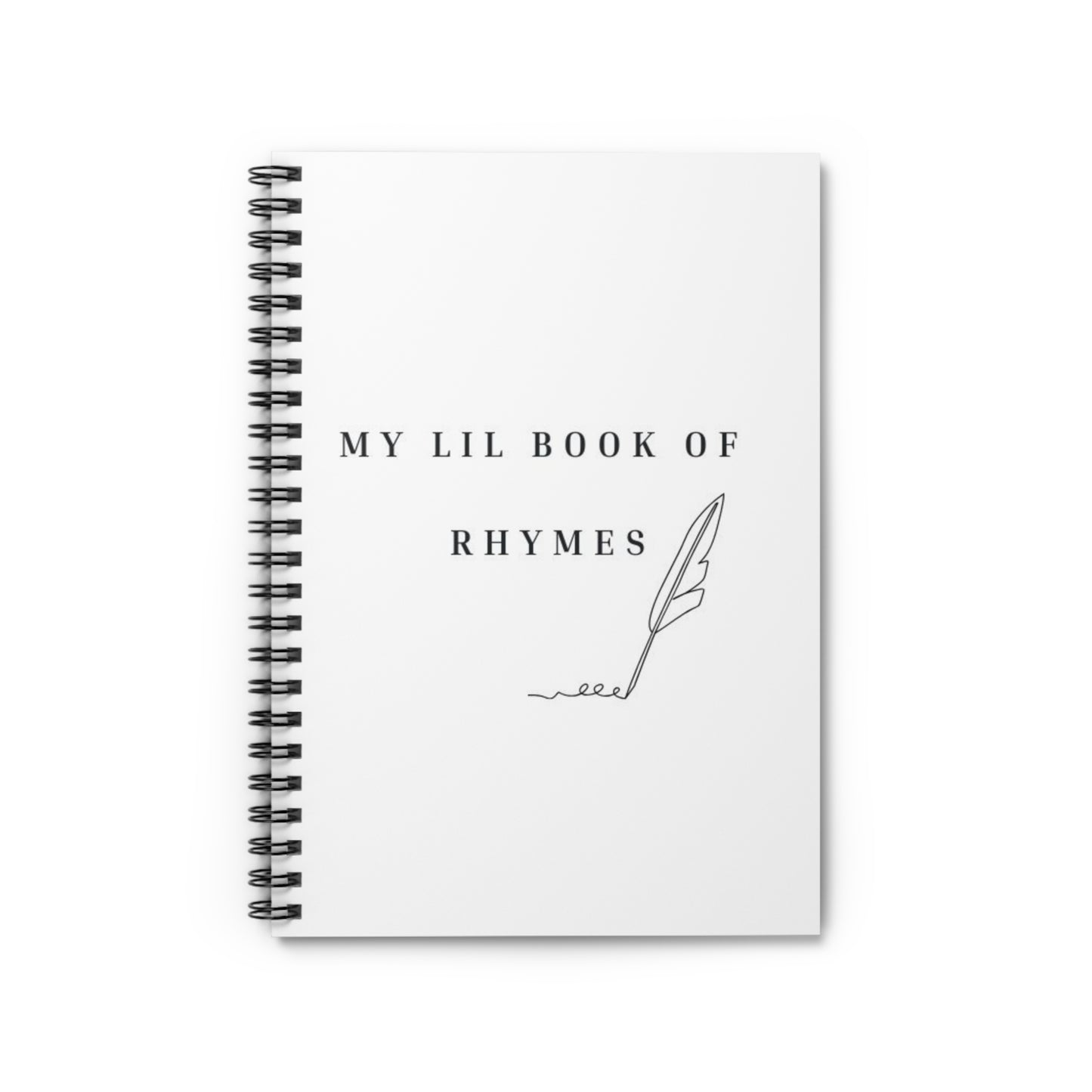 My Lil Book of Rhymes Spiral Notebook
