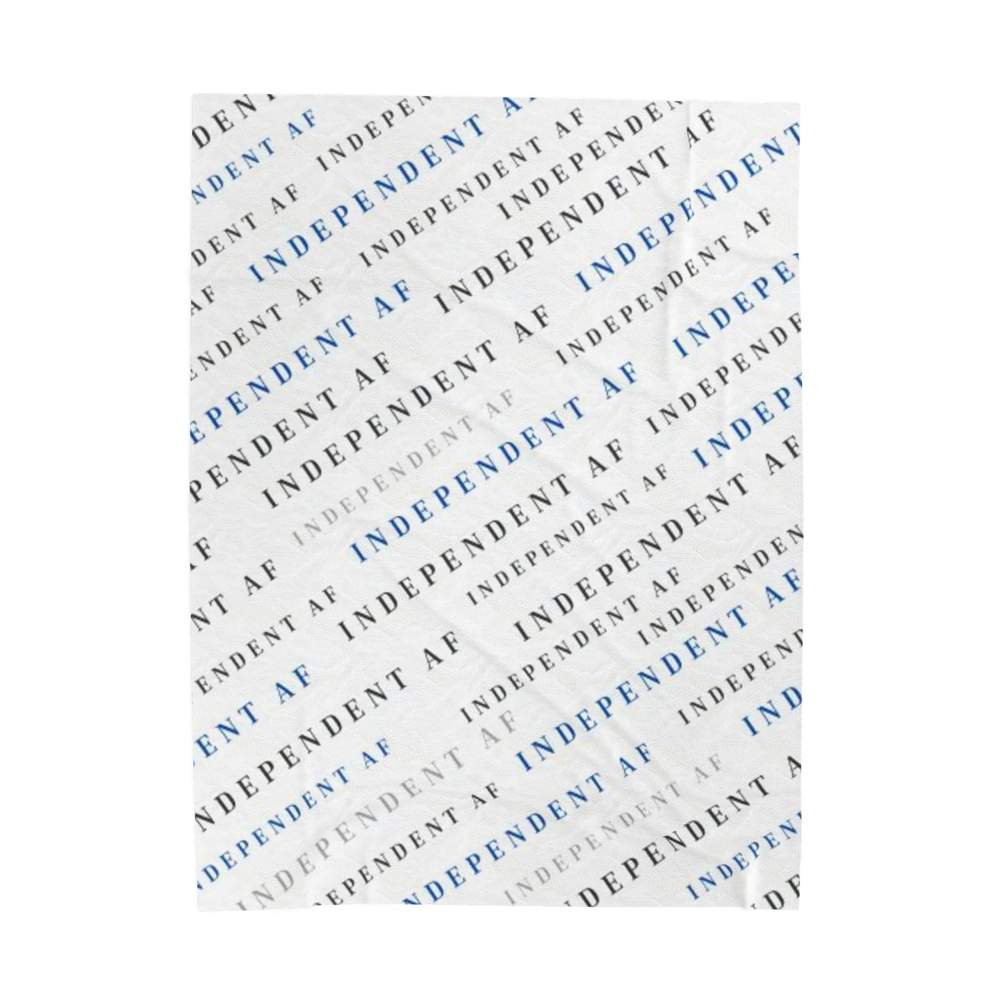 Independent AF Velveteen Plush Blanket - Blue
