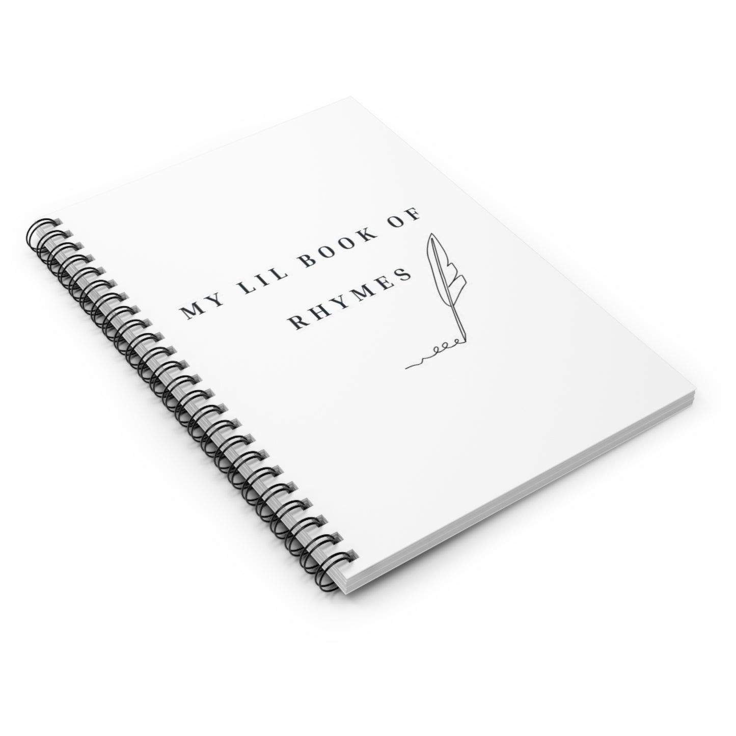 My Lil Book of Rhymes Spiral Notebook