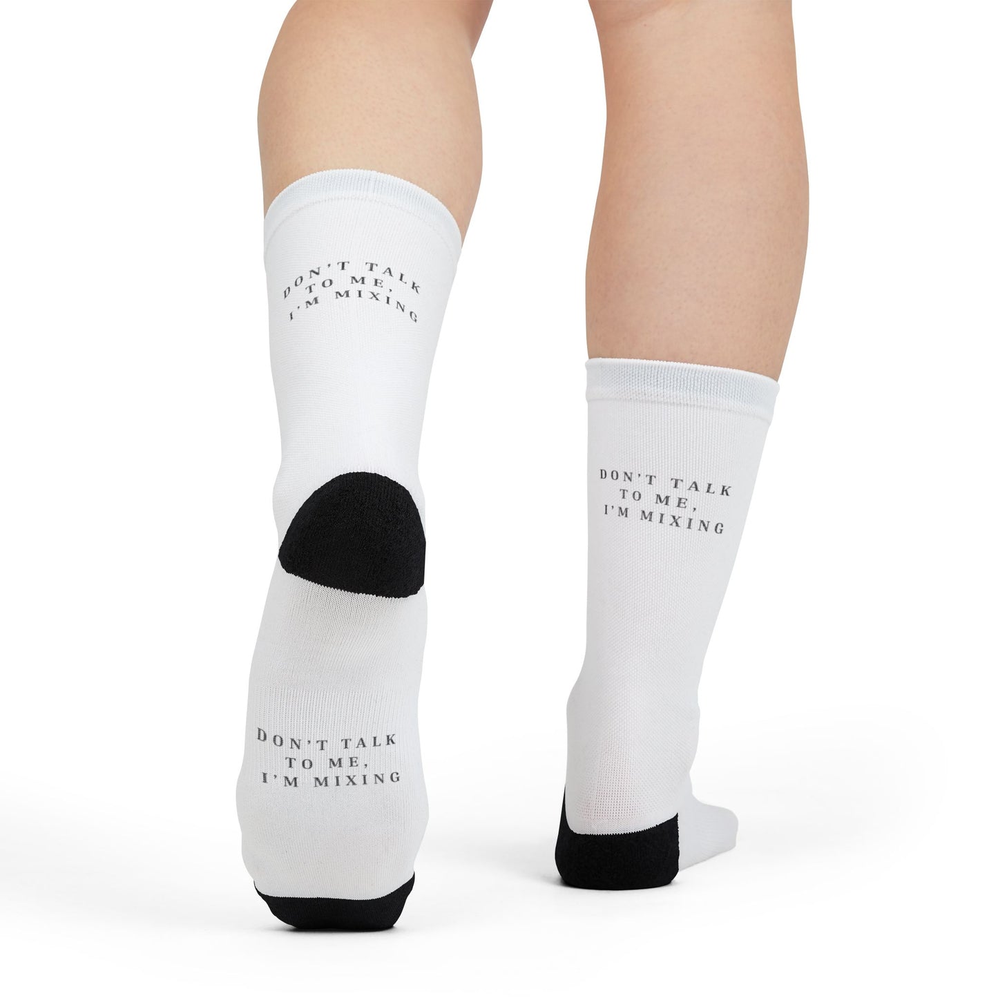 Funny Mixing Crew Socks - Don't Talk to Me Im Mixing