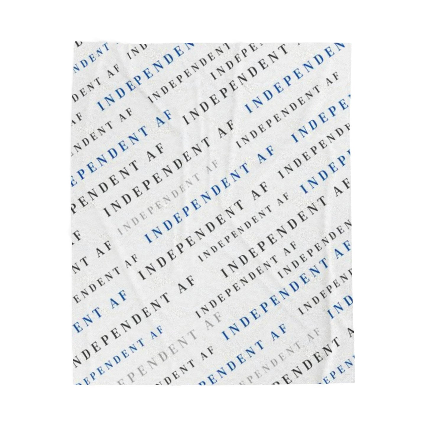 Independent AF Velveteen Plush Blanket - Blue