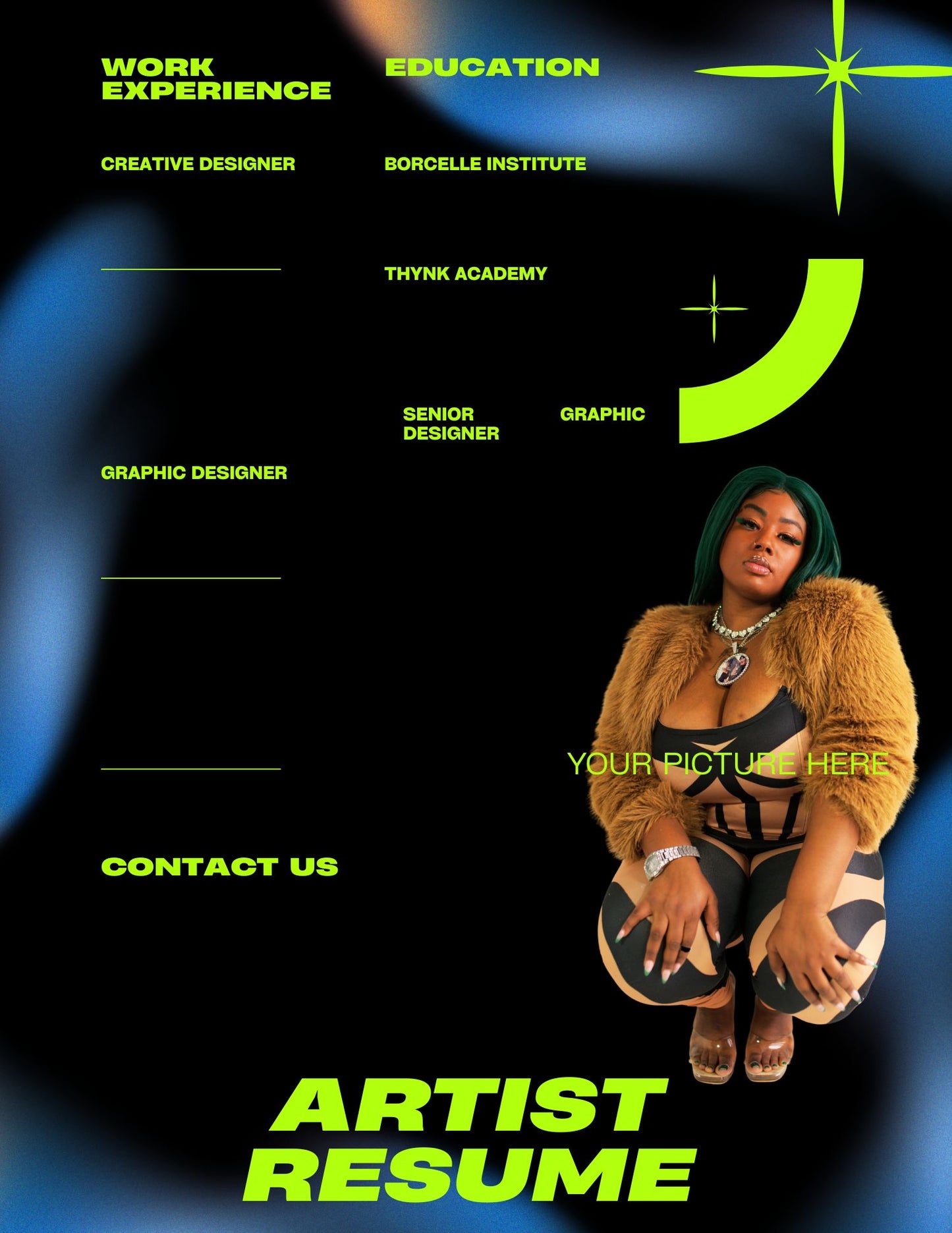 Artist resume template