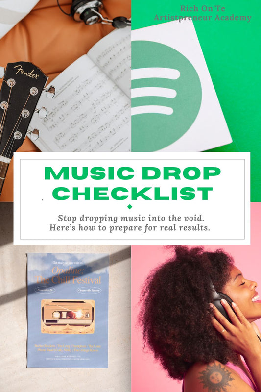 MUSIC DROP CHECKLIST